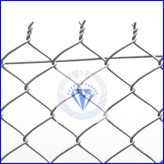 Diamond galvanized chain link fence