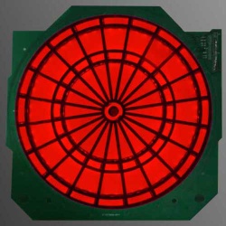 yellow, green, red three colors dart target LED RGB Backlight