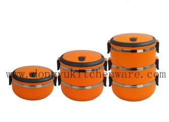 multi-layers airtight leakproof insulated thermal square stainless steel food container