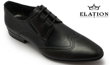 2013 European Style Leather Black Business Shoes