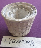 wicker garden basket,willow planter for garden flower,laundry basket,storage basket,shopping basket,decoration items