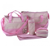 Useful Pink 5pcs/set Cute Diaper Bags For Girls - ou009033012