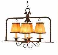 forged iron chandelier