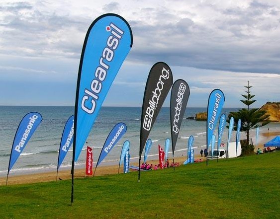 Beach promo Flag is a symbol of loyalty and unity representing a large mass.
