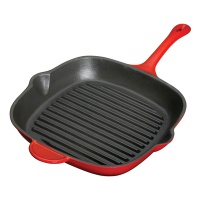 Enamel Cast Iron cookware of grill pan