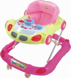 Baby walker with music board and brake set