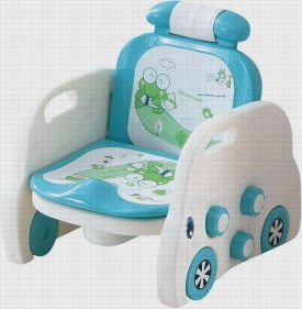 Baby multifunctional chair with wheels and brakes set