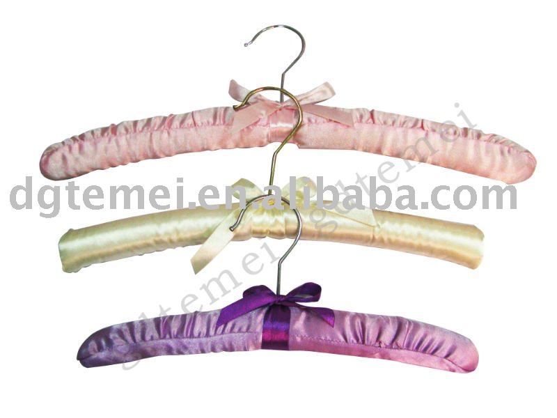 satin padded hanger for clothes