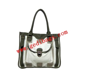 lady fashionable handbags with PVC.PU leather