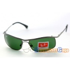 Ray Ban RB3339 Lifestyle Sunglasses Gunmetal Frame with Green Lens