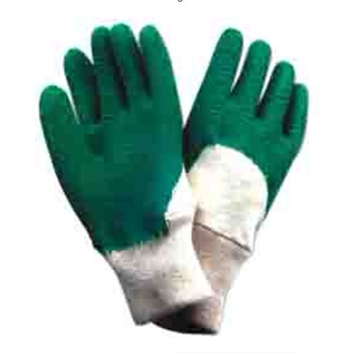 Interlock Lined Crinkle  Latex Coated Gloves