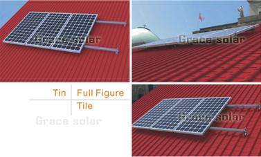 Grace Solar Pile Ground Mounting System is application for the large commercial and utility scale PV system on a non-sandy ground.