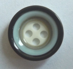 Polyester resin button