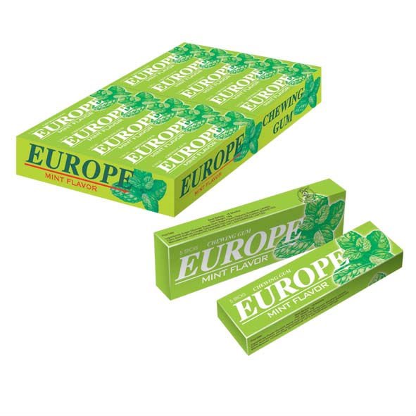 Mint chewing gum