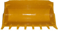 cleaning up excavator bucket