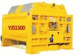YJS1500 two-shaft concrete mixer