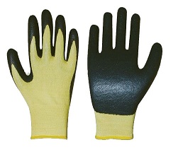 Nitrile coated Kevlar safety glove
