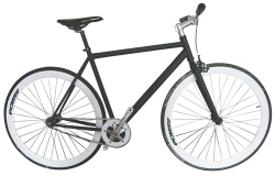 HH-FG04 black fixed gear bicycle with unique design