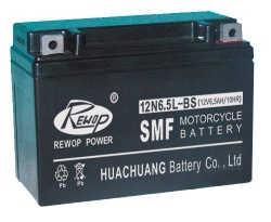 MF lead acid battery, maintance free battery - 12N6.5L-BS