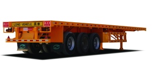 40 feet 3 axle flatbed semi trailer