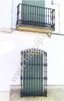 Balcony railing, ornamental railing, window grills