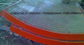 stainless steel welded wedge wire Arc-shaped mine screen mesh