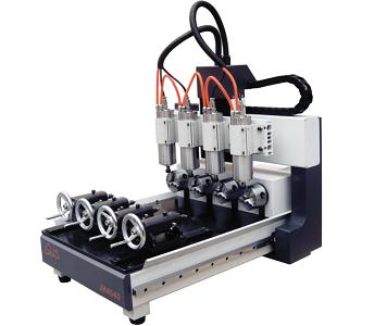 CNC Router with four head rotary device
