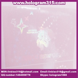transparent hologram security label