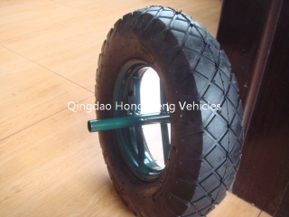 Pneumatic rubber wheel 400-8