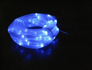 100LED Solar Power LED Rope Light, Blue
