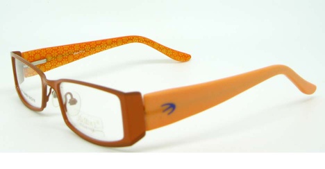 Full Frame Orange Blend Rectangle Leisure Prescription Glasses HL-3046B-C31
