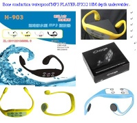 Bone conduction waterproof Mp3 player for swimmer