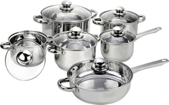 12pcs belly shape cookware sets