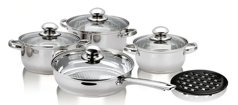 9pcs straight body cookware set