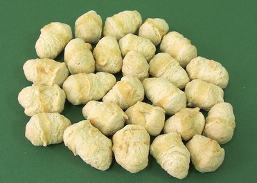 Sample picture of soya protein produced by our machines