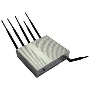 6 band high power Wifi GPS Mobile signal jammer blocker shield isolator CDMA GSM DCS 3G Wifi GPS,50m with car charger