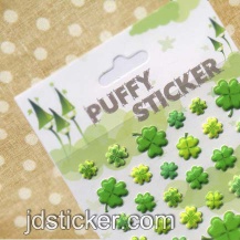 Lovely puffy stickers,foam sticker , customized design of puffy sticker welcome