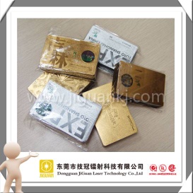 gold & silver foil card