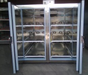 six bodies mortuary freezer