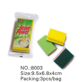 Sponge scouring pad
