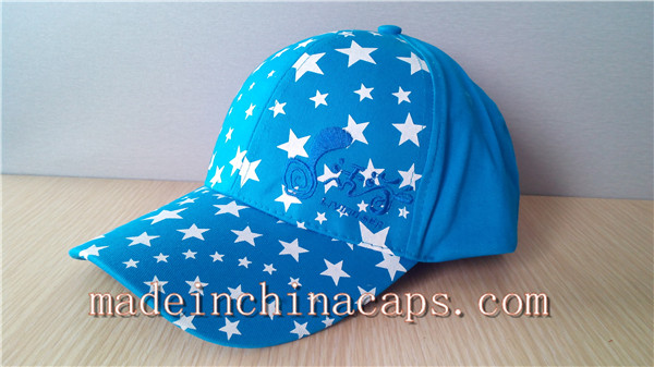 embroidery and printed adjustable baseball cap