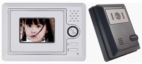 4inch color handfree video door phone super slim
