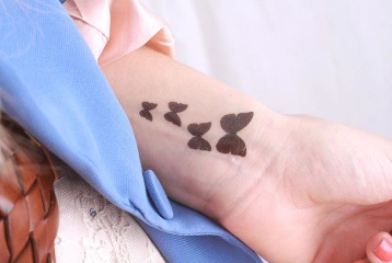 Personalize Temporary skin tattoo sticker waterproof sticker fake tattoo butterfly design - 001