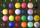 Color golf balls