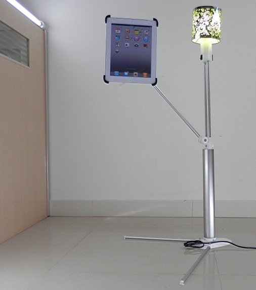 Bed Lamp Stand for iPad KP-918-1 silver3