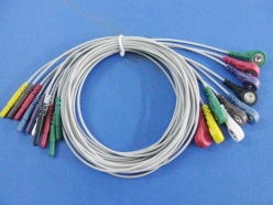 HOLTER 10-leadwires with snap
