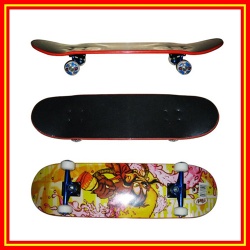 Skate Board Chinese Maple PU Wheels Aluminum Fork