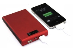 10000mAh dual USB outputs mobile power bank for smart phones and tablets