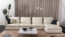 modern sectional leather sofas with seat cushion