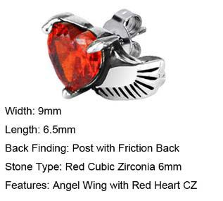 casting earring with stone